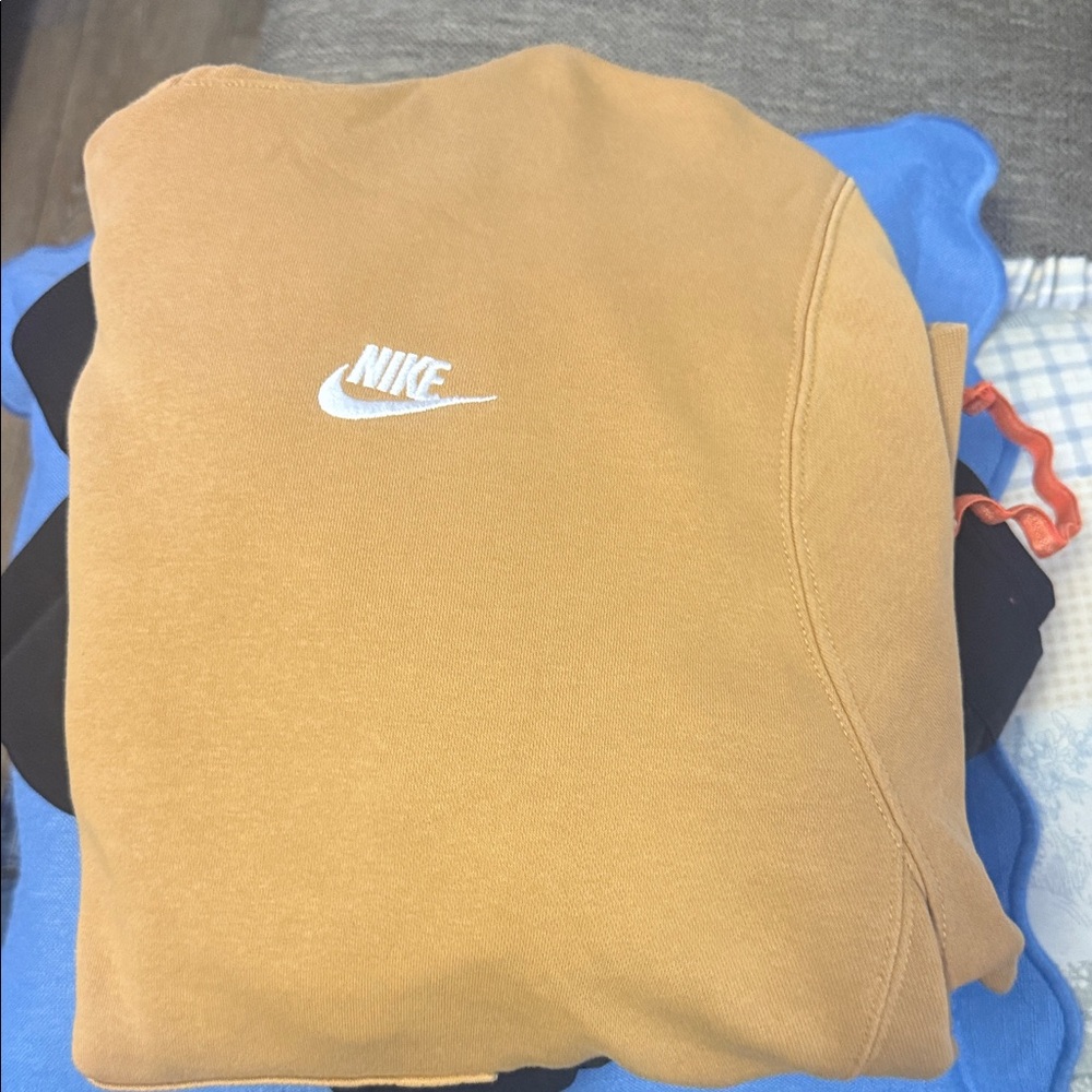 Nike Camel Sweatshirt with White Logo